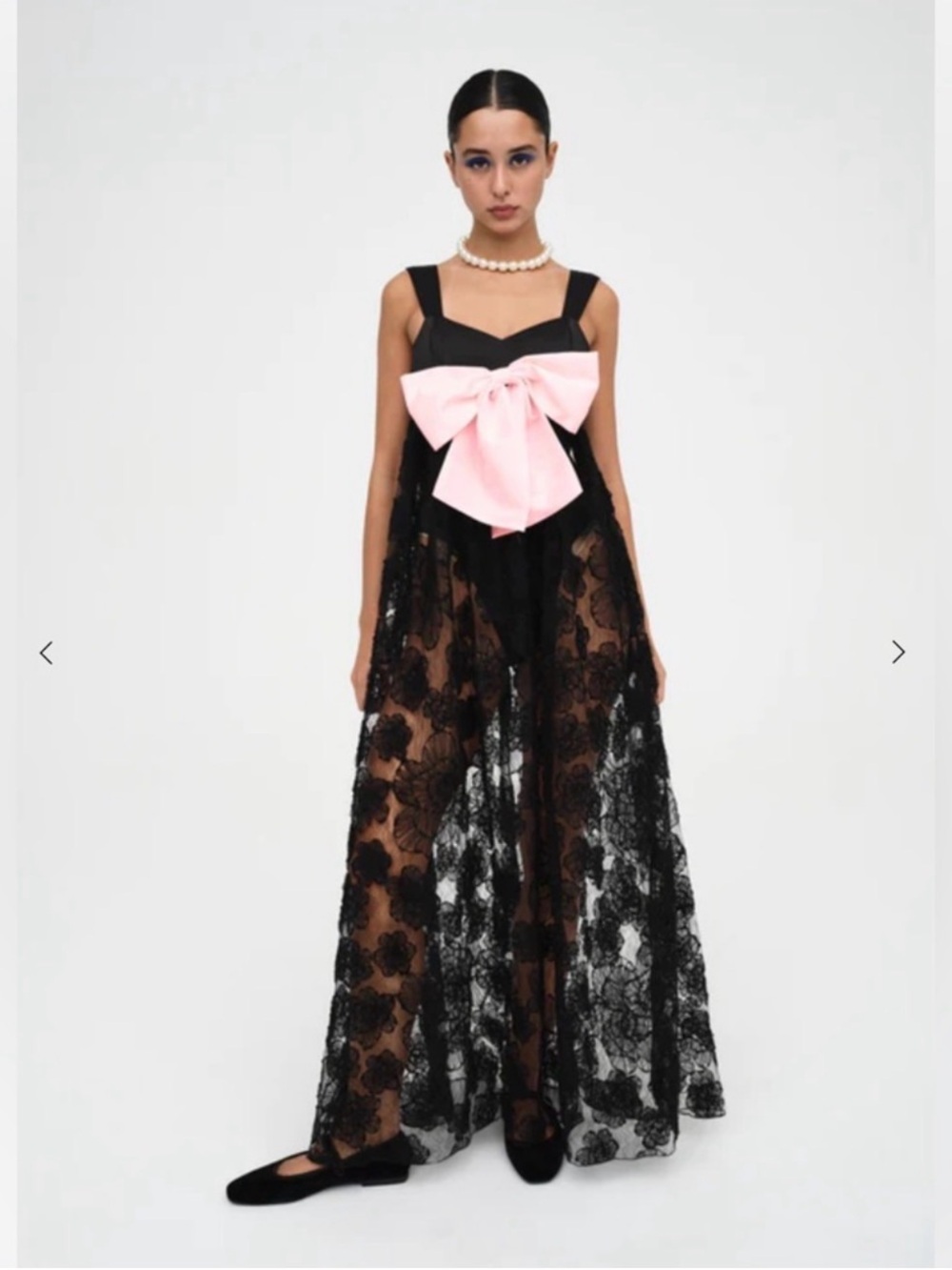 NWT For Love and Lemons Black Lace Dress